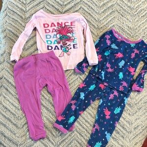 DreamWorks Trolls Pajamas Bundle 2T
